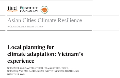 Local planning for climate adaptation: Vietnam's experience
