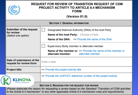 Released new forms for transition requests from cdm and methodologies under article 6.4